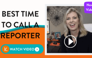 Video of Katrina Cravy explaining Best Time To Call A Reporter